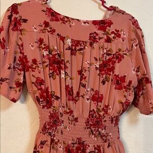 Xhilaration Pink Floral Mini Dress